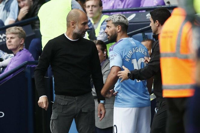 Pepas Guardiola ir Sergio Aguero | Scanpix nuotr.