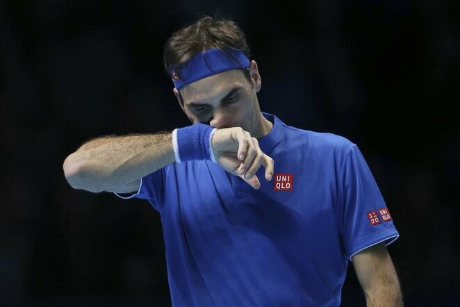 Kei Nishikori prieš Rogerį Federerį | Scanpix nuotr.