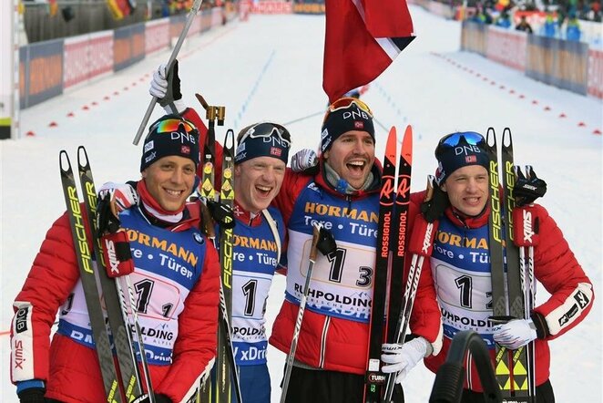 Vyrų 4x7,5 km estafetės lenktynės | Scanpix nuotr.