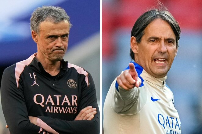 Luisas Enrique ir Simone Inzaghi | Scanpix nuotr.