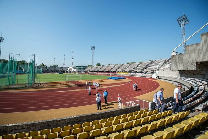 UEFA atstovai S.Dariaus ir S.Girėno stadione | Organizatorių nuotr.