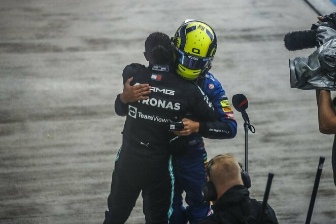 Lewisas Hamiltonas ir Lando Norrisas | Scanpix nuotr.