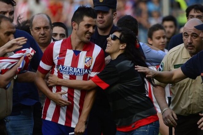 Davidas Villa tapo „Atletico“ fanų meilės taikiniu | AFP/Scanpix nuotr. 