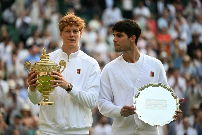 Jannikas Sinneris ir Carlosas Alcarazas | Scanpix nuotr.