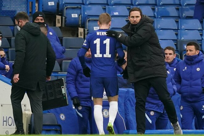 Timo Werneris ir Frankas Lampardas | Scanpix nuotr.