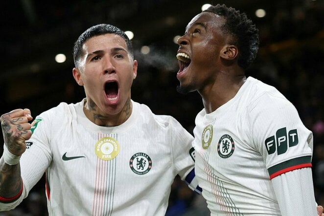 Enzo Fernandezas ir Jamie Gittensas | Scanpix nuotr.