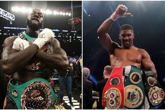 Deontay Wilderis ir Anthony Joshua | Scanpix nuotr.