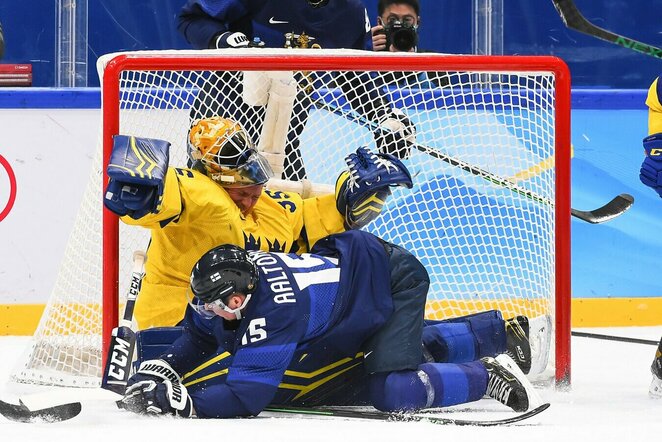 Švedijos – Suomijos rungtynių akimirka | IIHF nuotr.