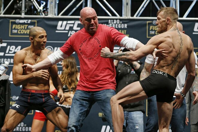 Jose Aldo ir Conoras McGregoras | Scanpix nuotr.