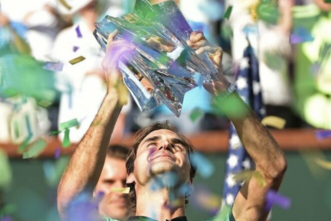 Rogerio Federerio ir Stano Wawrinkos mačo akimirka | Scanpix nuotr.