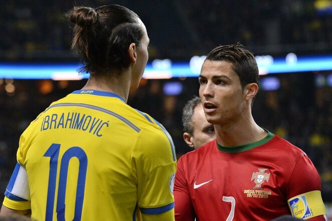 Z.Ibrahimovičius ir C.Ronaldo | Scanpix nuotr.