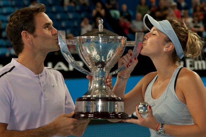 Rogeris Federeris ir Belinda Benčič | Scanpix nuotr.