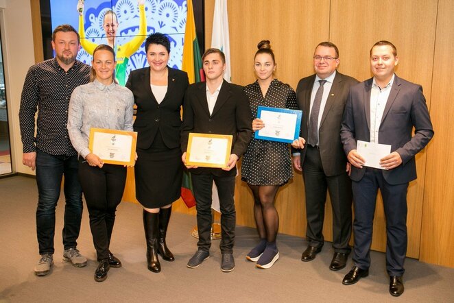 Pagerbti Europos žaidynių ir EJOF prizininkai | Sauliaus Čirbos nuotr.