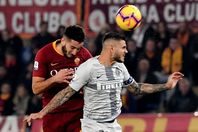 „AS Roma“ – „Inter“ rungtynių akimirka  | Scanpix nuotr.