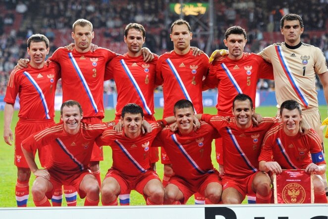Rusijos futbolininkai prieš vasarį vykusias draugiškas rungtynes su Danija | RIA Novosti/Scanpix nuotr.