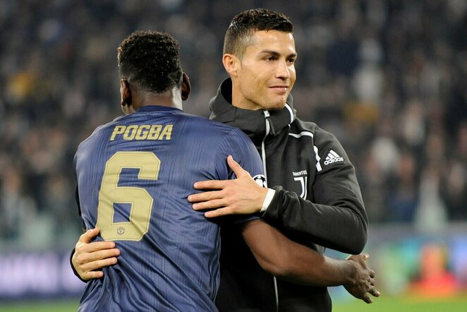 Paulis Pogba ir Cristiano Ronaldo | Scanpix nuotr.