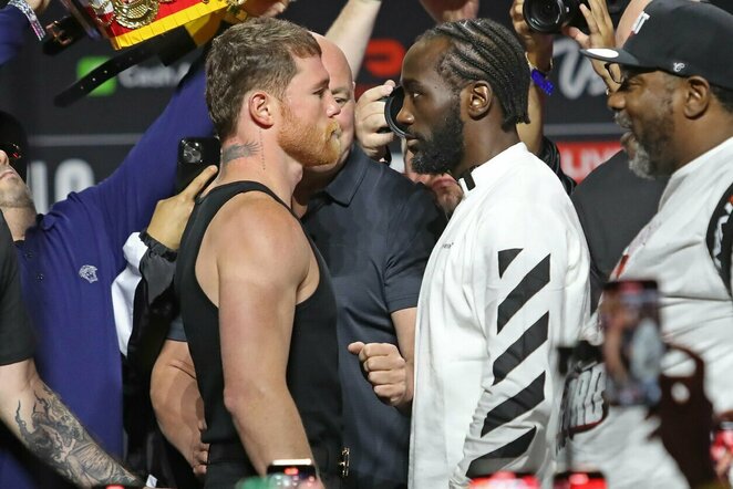 Saulis „Canelo“ Alvarezas ir Terence'as Crawfordas | Scanpix nuotr.
