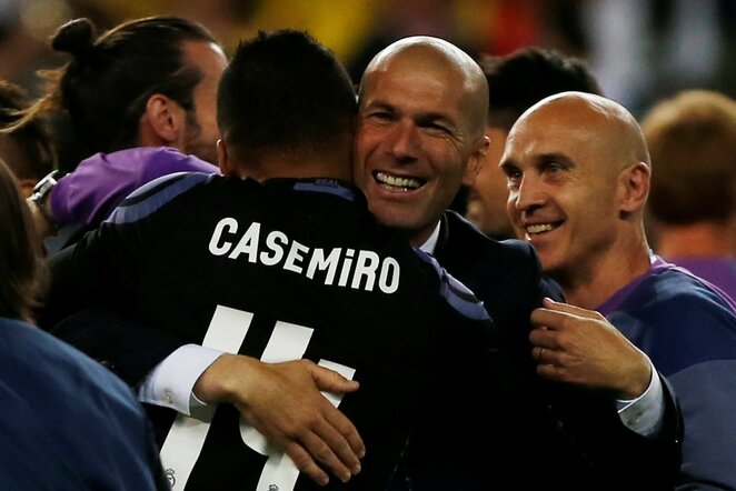 Casemiro ir Zinedine'as Zidane'as | Scanpix nuotr.