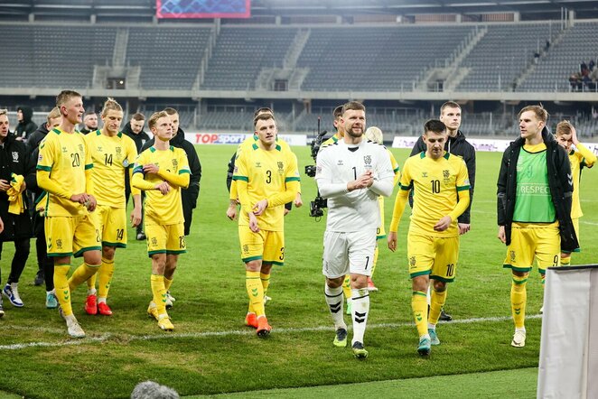 Lietuva – Gibraltaras rungtynių akimirka | Teodoro Biliūno / BNS foto nuotr.