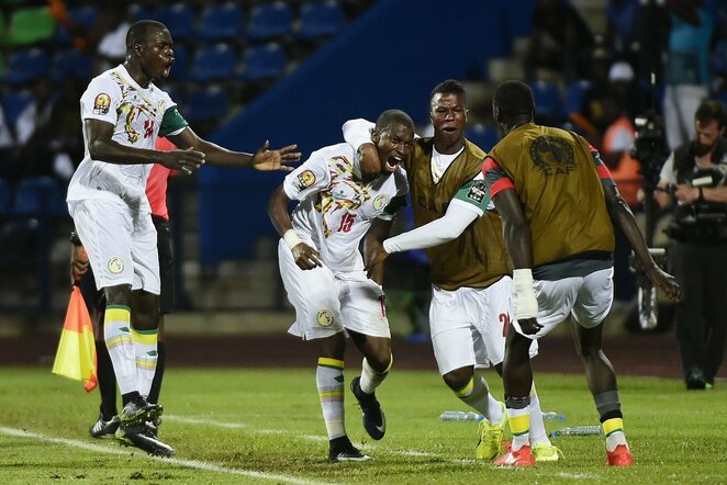 Senegalo rinktinė džiaugiasi įvarčiu | Scanpix nuotr.
