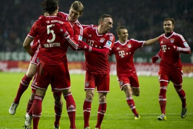 „Bayern“ džiaugiasi vienu savo įvarčiu | AFP/Scanpix nuotr.