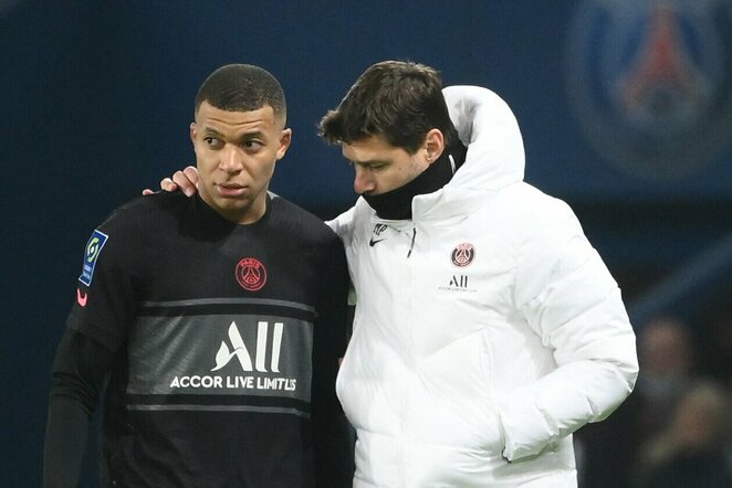 Kylianas Mbappe ir Mauricio Pochettino | Scanpix nuotr.