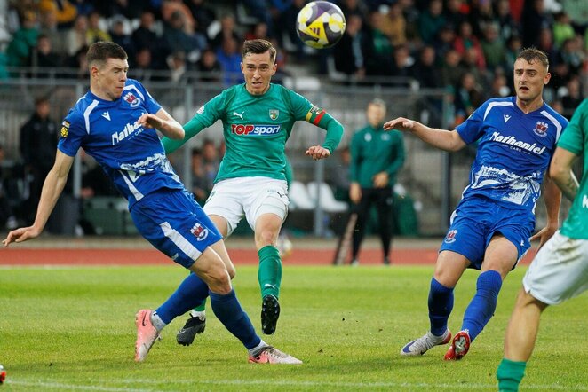 „Kauno Žalgiris“ – „Penybont“ rungtynių akimirka | Eriko Ovčarenko / BNS foto nuotr.