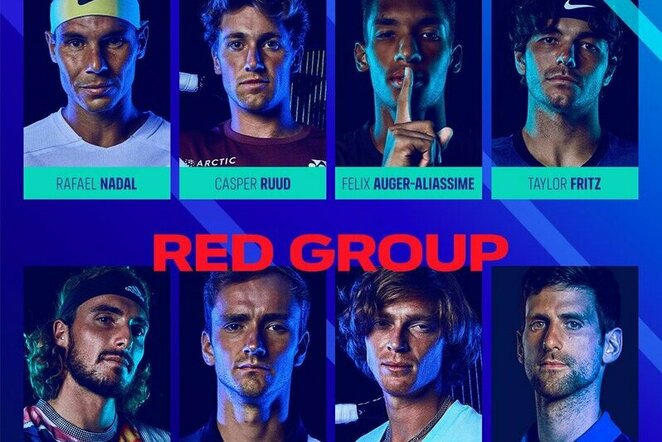 „ATP Finals“ grupės | „Twitter“ nuotr.