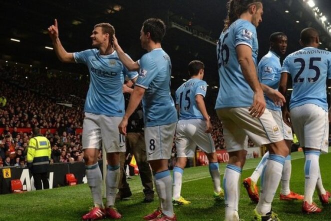 „Manchester City“ džiaugiasi antru įvarčiu | AFP/Scanpix nuotr.