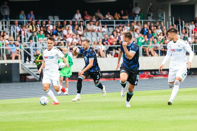 „Kauno Žalgiris“ – „Lech“ rungtynių akimirka | Teodoro Biliūno / BNS foto nuotr.