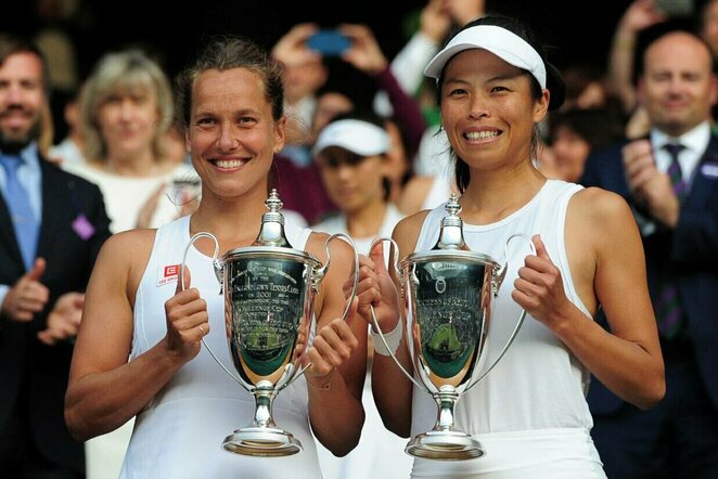 Barbora Strycova ir Su-wei Hsieh | Scanpix nuotr.