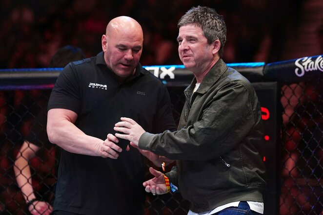 Dana White'as ir Noelis Gallagheris | Scanpix nuotr.