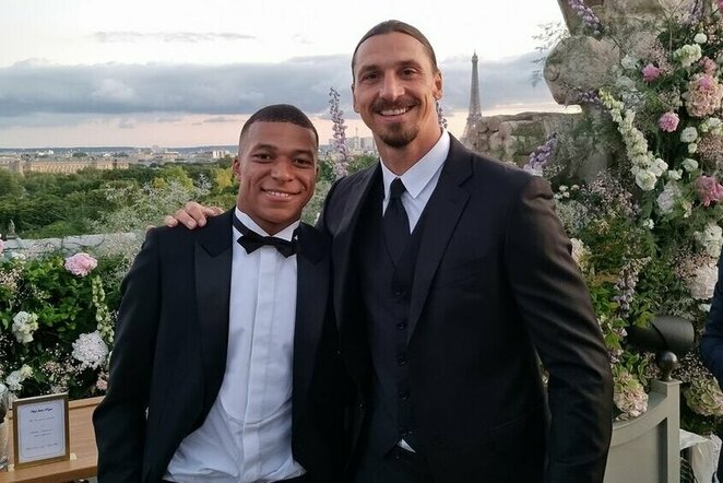 Kylianas Mbappe ir Zlatanas Ibrahimovičius | Instagram.com nuotr