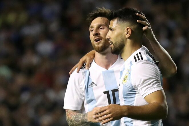 Lionelis Messi ir Sergio Aguero | Scanpix nuotr.