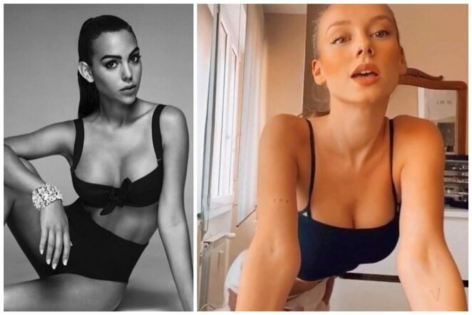 Georgina Rodriguez (kairėje) ir Ester Exposito | Instagram.com nuotr