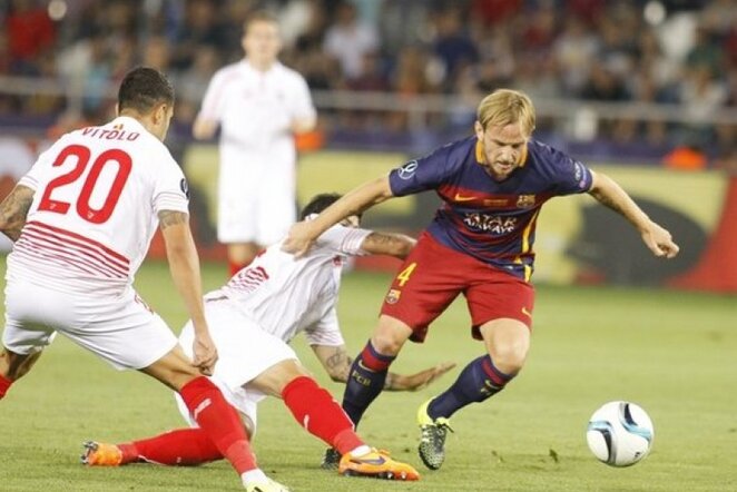 „Barcelona“ – „Sevilla“ rungtynių akimirka | AP/Scanpix nuotr.