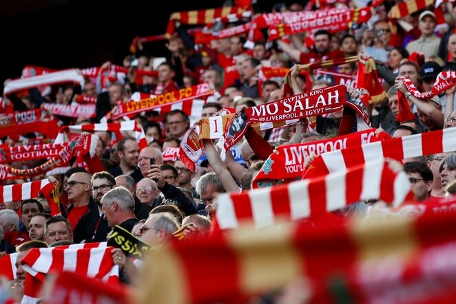  „Liverpool“ – „Brighton“ rungtynių akimirka  | Scanpix nuotr.