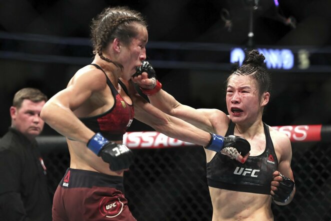 Joanna Jedrzejczyk ir Weili Zhang | Scanpix nuotr.