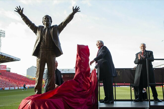 Alexo Fergusono statulos atidengimas | Scanpix nuotr.