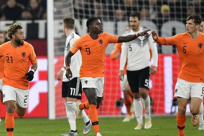Vokietija - Olandija rungtynių akimirka | Scanpix nuotr.