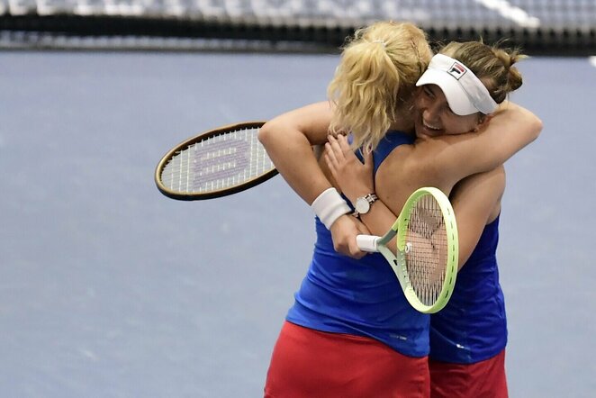 Barbora Krejčikova ir Katerina Siniakova | Scanpix nuotr.