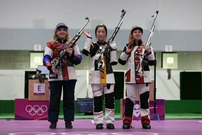 Tokijo olimpiadoje išdalintas pirmas medalių komplektas | Organizatorių nuotr.