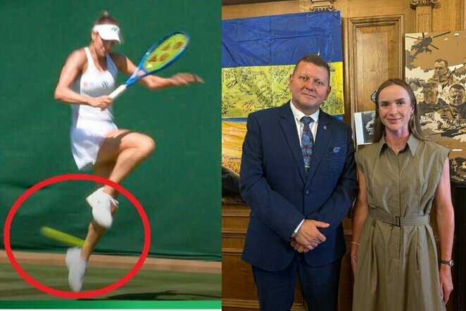 Anna Bondar, Valerijus Zalužnas ir Elina Svitolina | Instagram.com nuotr