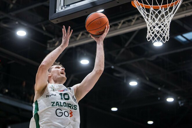 „Gargždai“ – „Žalgiris“ rungtynių akimirka | Roko Lukoševičiaus nuotr.
