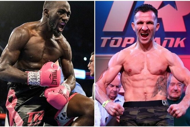 Terence'as Crawfordas ir Egidijus Kavaliauskas | „Top Rank“ nuotr.