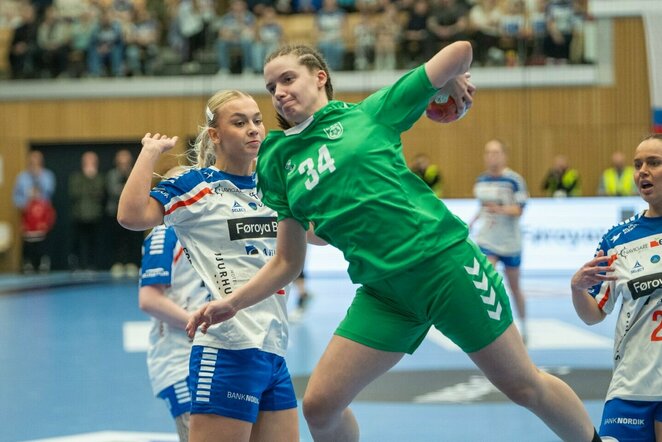 Farerų salų ir Lietuvos moterų rankinio rinktinių rungtynės | rankinis.lt nuotr.