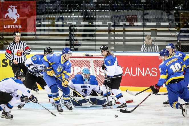Estijos ir Ukrainos rinktinių rungtynės | hockey.lt nuotr.