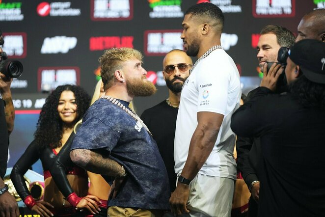 Jake'as Paulas ir Anthony Joshua | Scanpix nuotr.