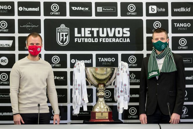 Optibet LFF supertaurės spaudos konferencija | LFF nuotr.