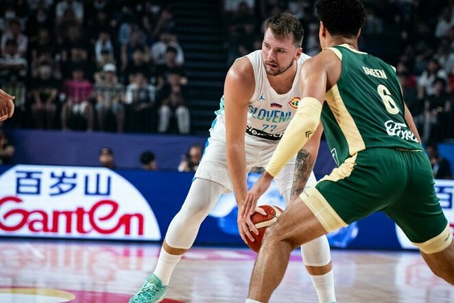 Slovėnija - Australija rungtynių akimirka | FIBA nuotr.